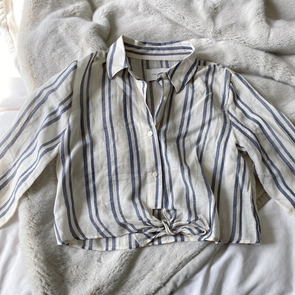 Solid and Striped Taylor Button Up Shirt - Picture 1 of 6